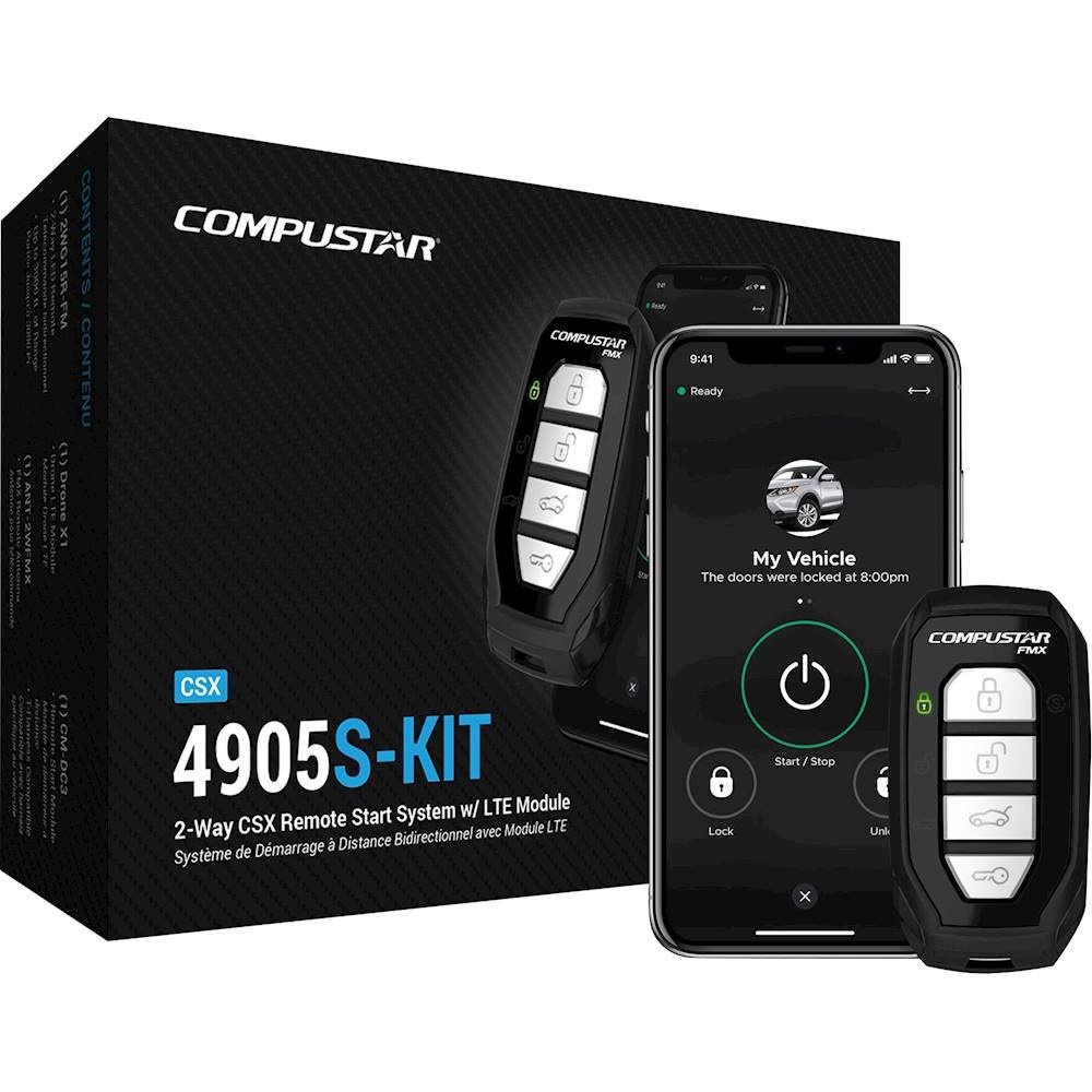 Compustar - 2-Way CSX Remote Start System/LTE Module - Installation Included - Black — $299.99