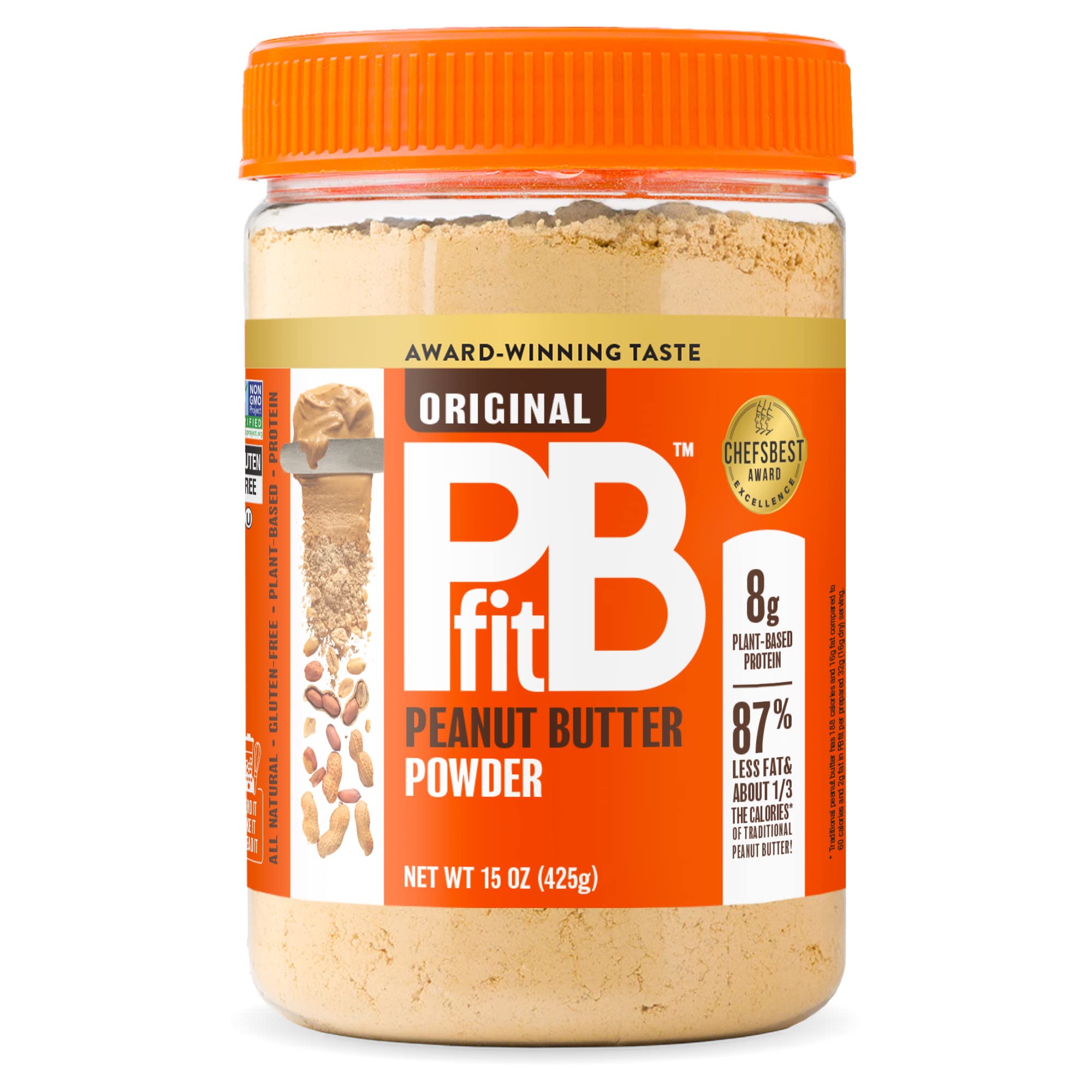 PBfit All-Natural Peanut Butter Powder, Peanut Butter Powder from Real Roasted Pressed Peanuts, 8g of Protein 8% DV (15 oz.) - $5.99