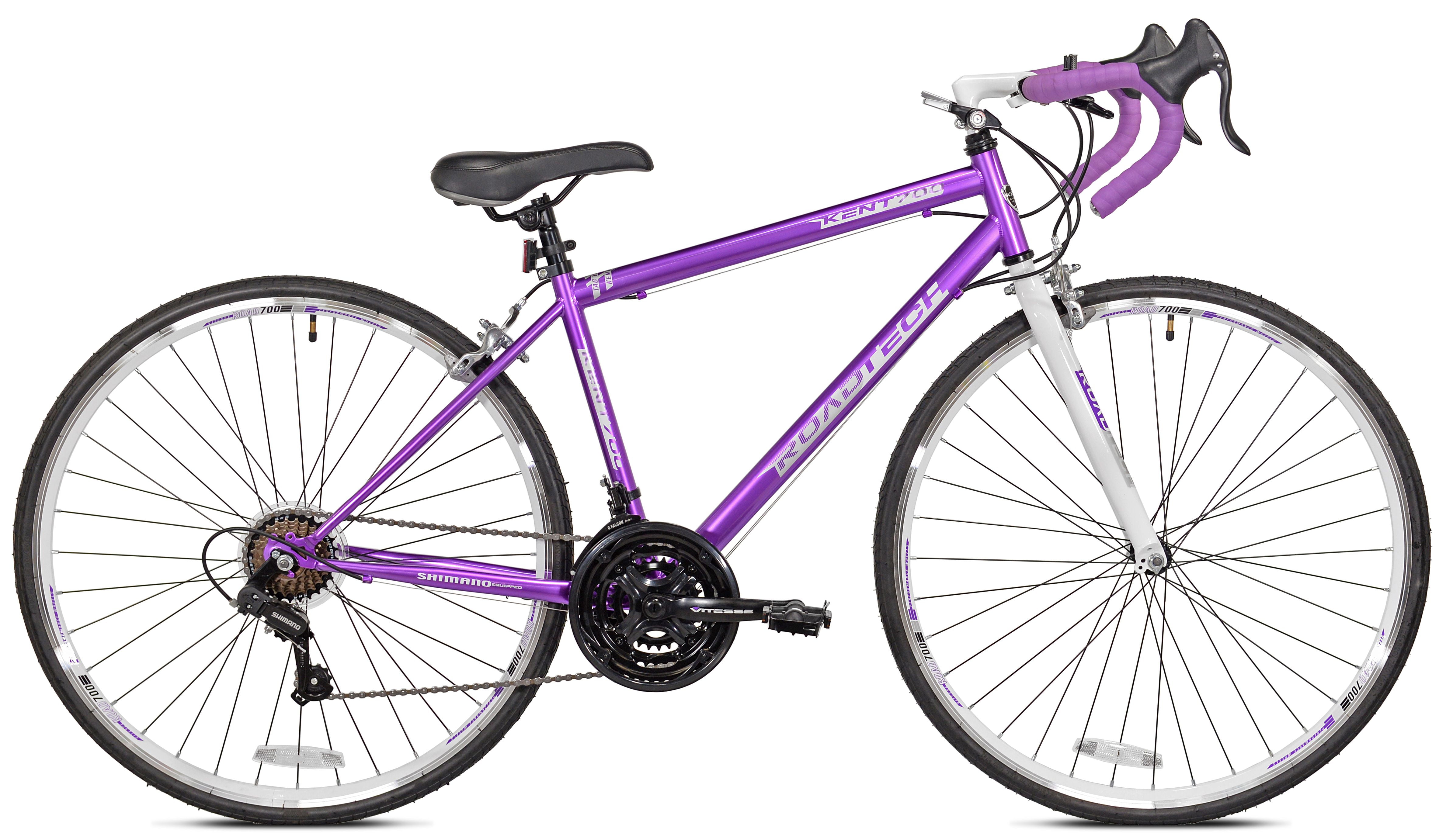Kent Bicycles 700c Women's RoadTech Road Bicycle, Purple/White    $128