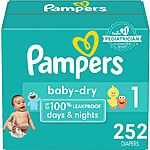 Pampers Diapers / Wipes - $20 credit on $80 + 15% baby registry + $2 coupon $73.10 at Amazon