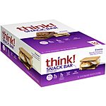 $11.51 /w S&amp;S: think! Protein Bars with Chicory Root for Fiber, 1.4 Oz (10 Count)