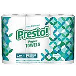 4 packs Amazon Presto! Flex-a-Size Paper Towels, 158 Sheet Huge roll, 6 Rolls per pack - $42.01 5+ S&amp;S items or $51.71
