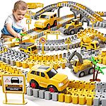 Limited-time deal: iHaHa Toddler Boy Toys for 3 4 5 6 Year Old, Total 236 PCS Construction Toys Race Tracks for Boys Kids Toys, Birthday Toys for 3 4 5 6 Year Old Boys Gi - $25.49