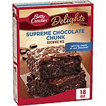Betty Crocker Delights Supreme Chocolate Chunk Brownie Mix, 18 oz. $1.94 w/S&amp;S $1.82 w/S&amp;S 5+ items