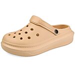 VONMAY Womens Mens Clogs Breathable Summer Beach Sandals Adjustable Slide Garden Shoes Slippers Nonslip, Khaki $11.99