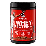 Whey Protein Powder | Six Star Whey Protein Plus | Whey Protein Isolate &amp; Peptides- 1.8 lbs, $14.07 or less