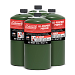Coleman All Purpose Propane Gas Cylinder 16 oz, 4-Pack $18.87