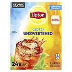 $11.97 w/ S&amp;S: Lipton Iced Tea K-Cups, Unsweetened Black Tea, 24 Pods