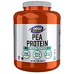 NOW Sports Nutrition, Pea Protein 24 g, Fast Absorbing, Unflavored Powder, 7-Pound $37