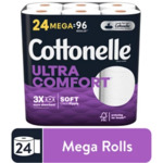 Cottonelle Ultra Comfort Toilet Paper 48 Mega Rolls $32 YMMV