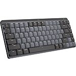 Logitech MX Mechanical Mini Wireless Illuminated Keyboard, Clicky Switches, Backlit, Bluetooth, USB-C, macOS, Windows, Linux, iOS, Android, Metal $94.99