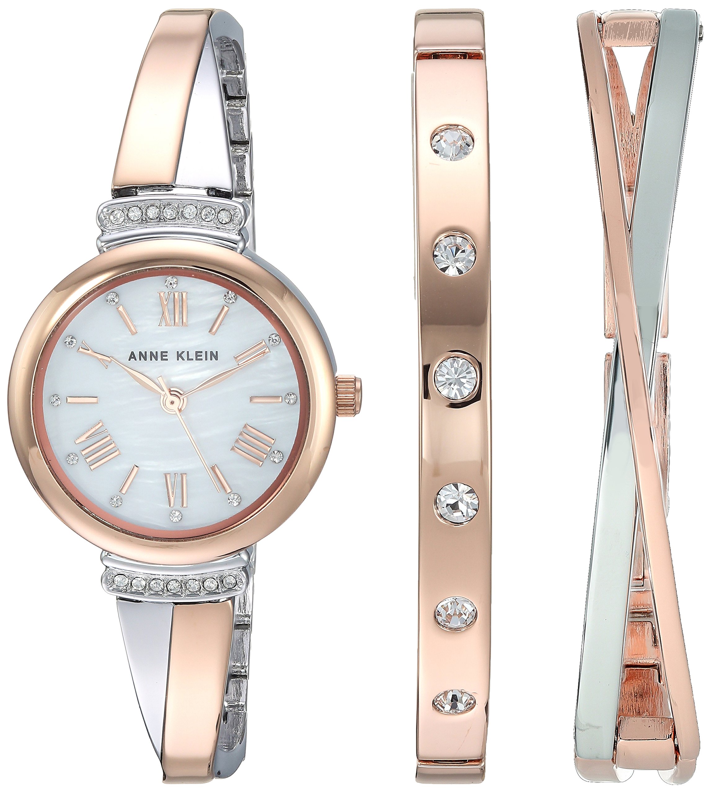 Limited-time deal: Anne Klein Women's Premium Crystal Accented Bangle Watch Set, AK/2245 - $40.82