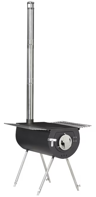 US Stove Company Caribou 1-Burner Wood Manual Stainless Steel Outdoor Stove Lowes.com - $50