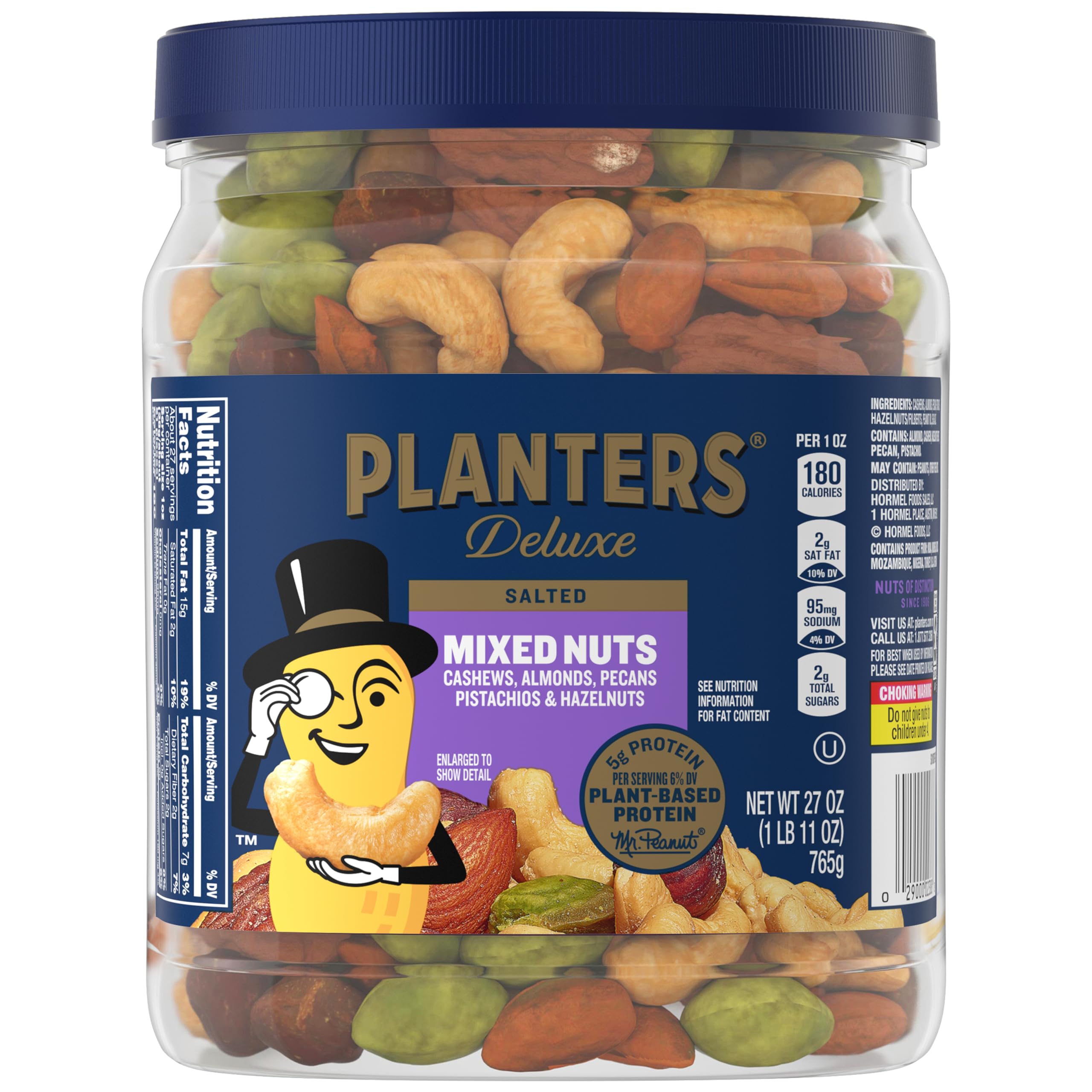 $9.48 /w S&S: 27-Oz Planters Deluxe Mixed Nuts w/ Sea Salt