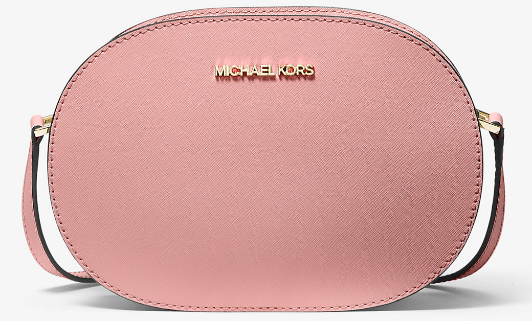 Michael Kors Jet Set Travel Medium Saffiano Leather Crossbody Bag [Primrose Color Only] $49