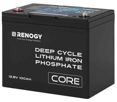 12V 100Ah Core Series Deep Cycle Lithium Iron Phosphate Battery $344.09
