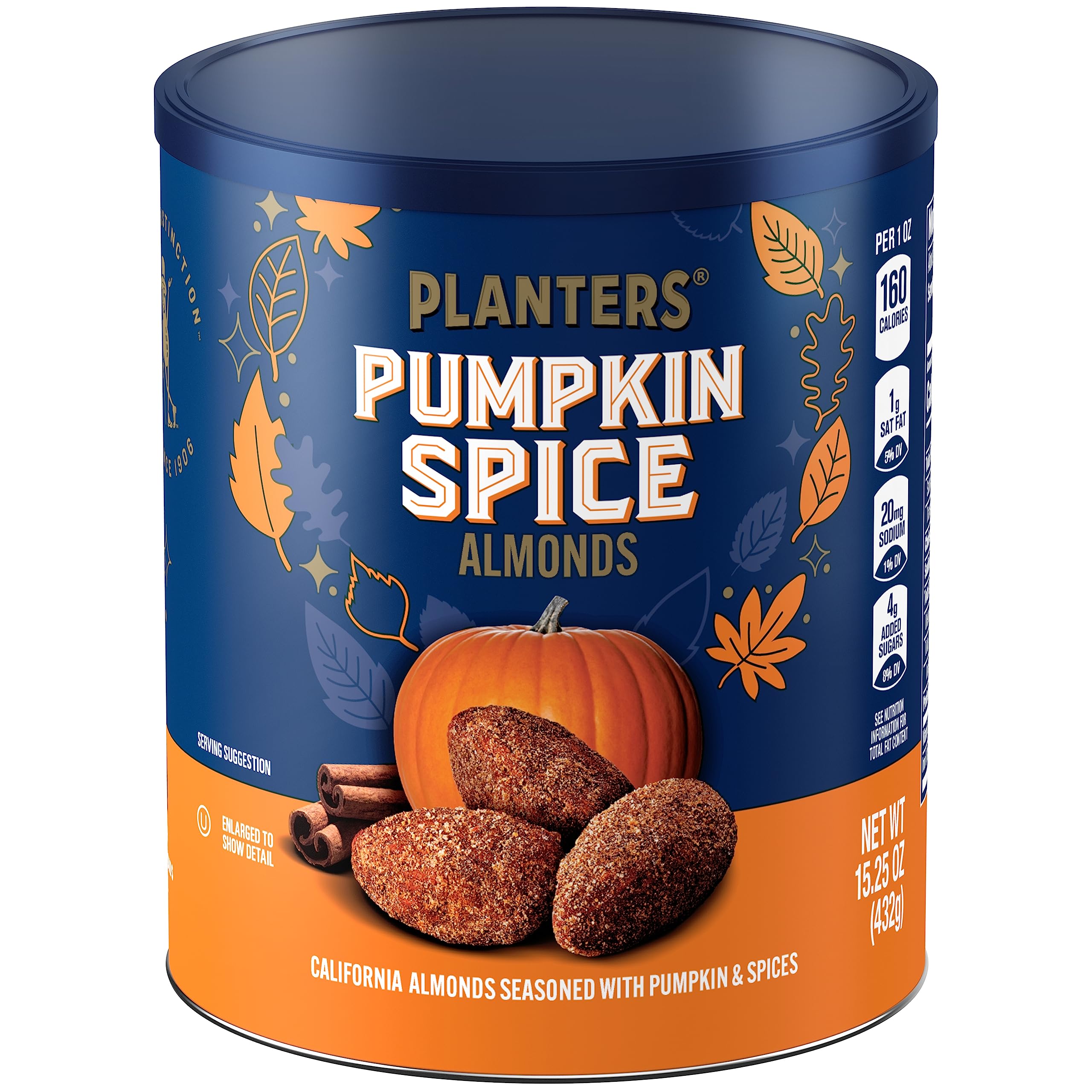 $4.54 w/ S&S: 15.25-Oz Planters Pumpkin Spice Almonds