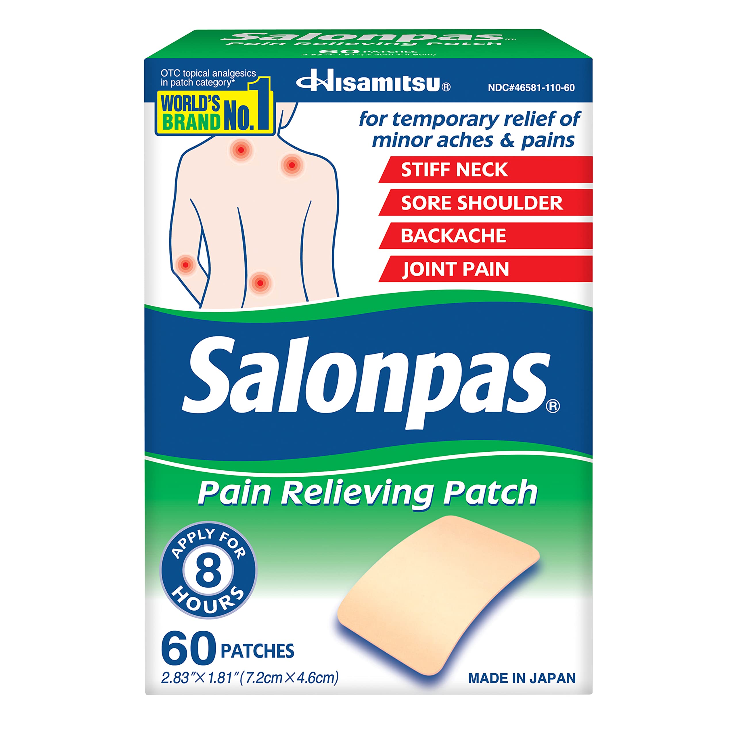 $6.65 w/ S&S: 60-Count Salonpas Muscle Soreness Pain Relieving Patch