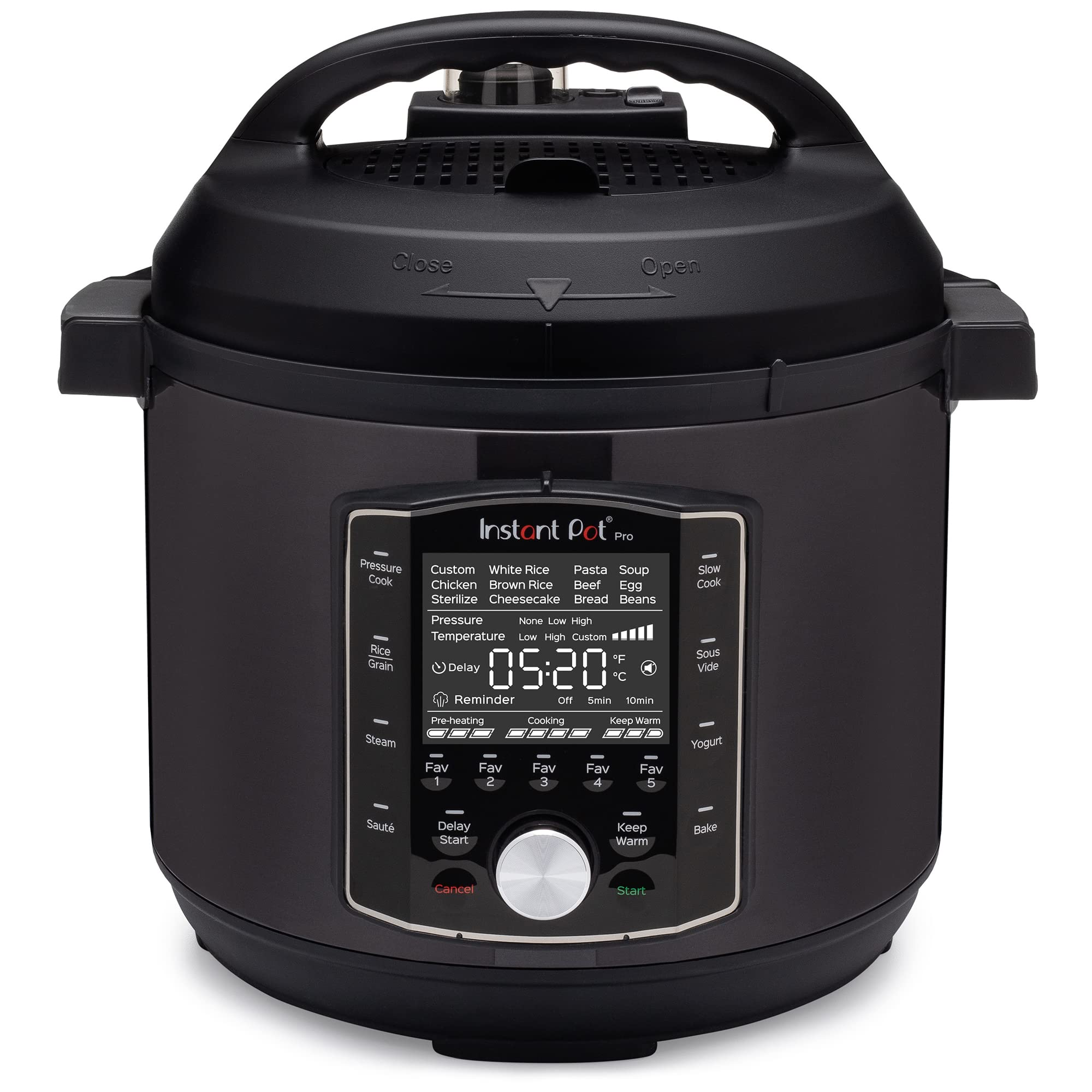 Amazon.com: Instant Pot Pro (8 QT) 10-in-1 Pressure Cooker, Slow Cooker, Rice/Grain Cooker, Steamer, Sauté, Sous Vide, Yogurt Maker, Sterilizer, and Warmer $119.99
