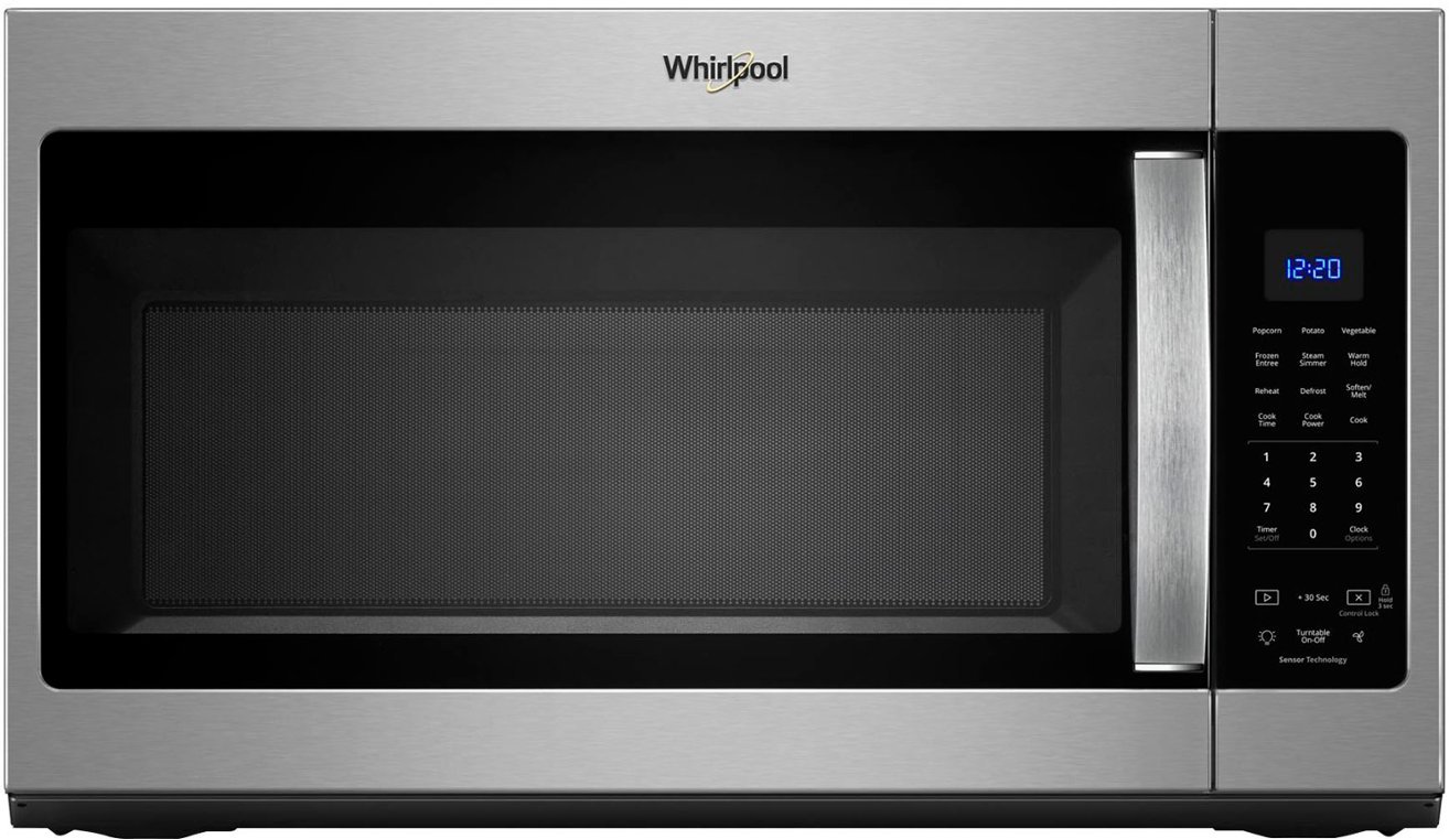 Whirlpool - 1.9 Cu. Ft. Over-the-Range Microwave with Sensor Cooking - Stainless Steel - $249.99