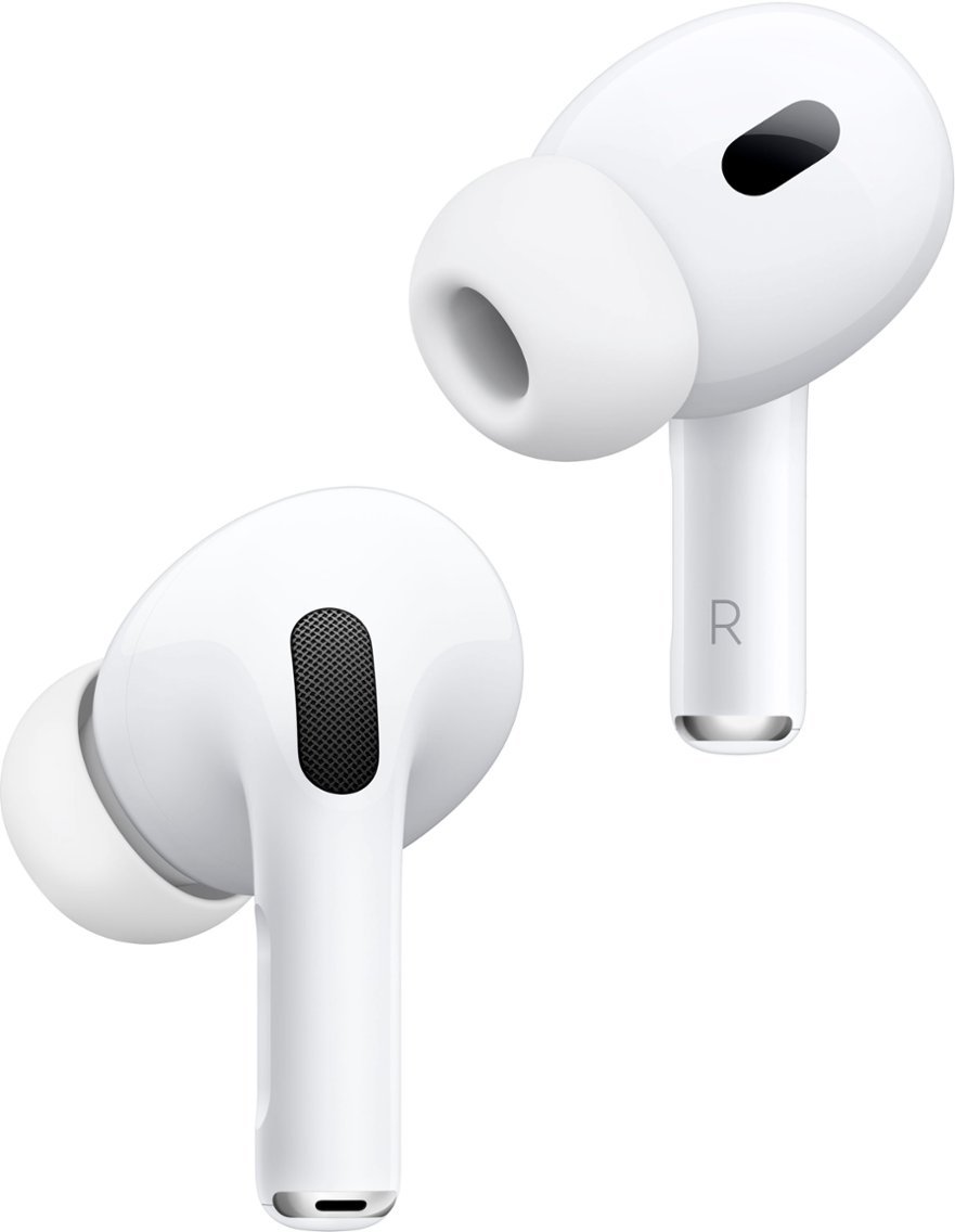 Apple - AirPods Pro (2nd generation) Geek Squad Certified Refurbished - White $149.99