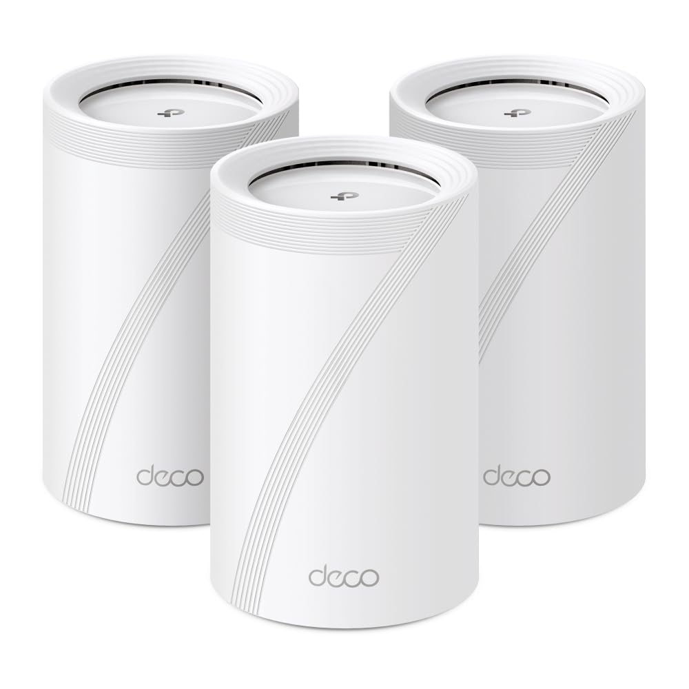 $550: TP-Link Tri-Band WiFi 7 BE10000 Whole Home Mesh System (Deco BE63, 3-Pack)