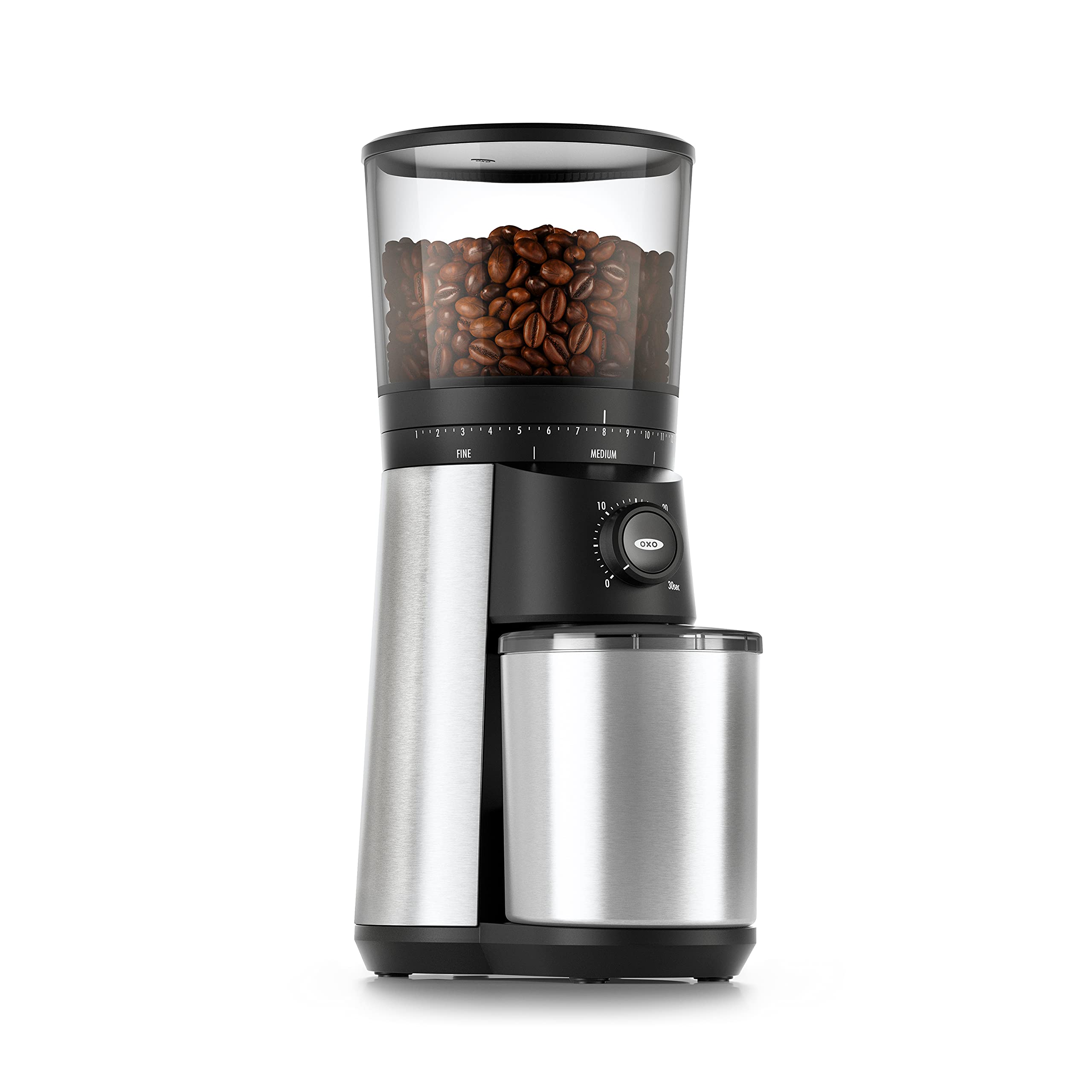 OXO Brew Conical Burr Coffee Grinder , Silver $79.99