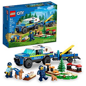 $19: 197-Piece LEGO City Mobile Police Dog Training (60369)