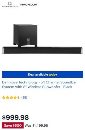 best buy sound bar black friday