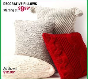 burlington decorative pillows