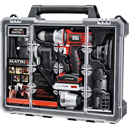BLACK+DECKER Cordless Drill Combo Kit with Case, 6-Tool - $125.00