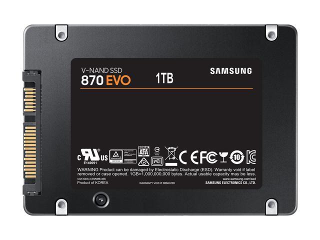SAMSUNG 870 EVO Series 2.5" 1TB SATA III SSD $110 free shipping