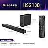 Hisense HS2100 2.1 Ch 240W Sound Bar with Wireless Subwoofer - DTS Virtual X, Dolby Audio, Ezplay, 6 EQ Modes, HDMI ARC, Bluetooth 5.3 $91.15