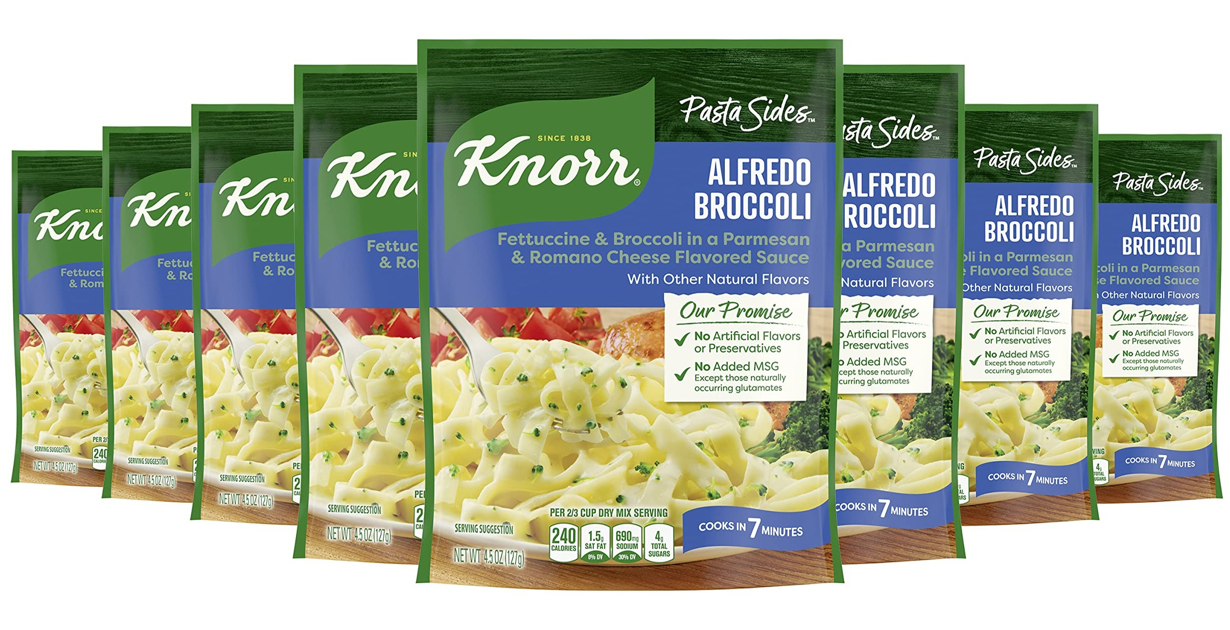 8-Pack 4.5-Oz Knorr Pasta Sides Dish (Alfredo Broccoli) $6.80 w/ S&S + Free Shipping w/ Prime or on $25+
