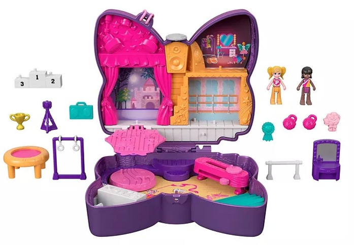 Polly Pocket Toy Compact Sets: Watermelon Pool Party, Sparkle Stage Bow, Soccer Squad, Corgi Cuddles, More $5.99 each + Free Store Pickup at Macy's or FS on $25+