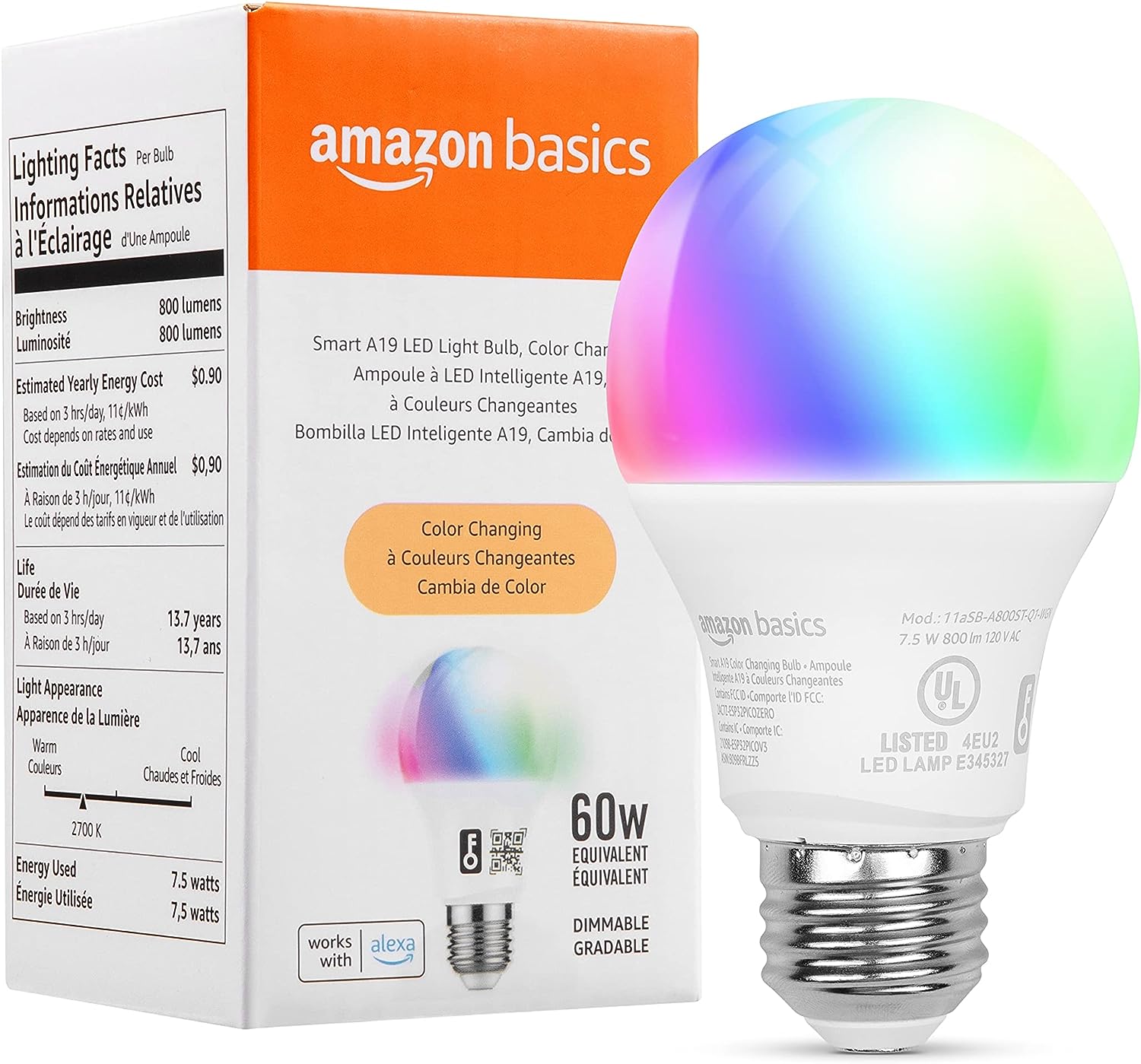 Led Light Bulb  - $0.99 Amazon Basics. YMMV