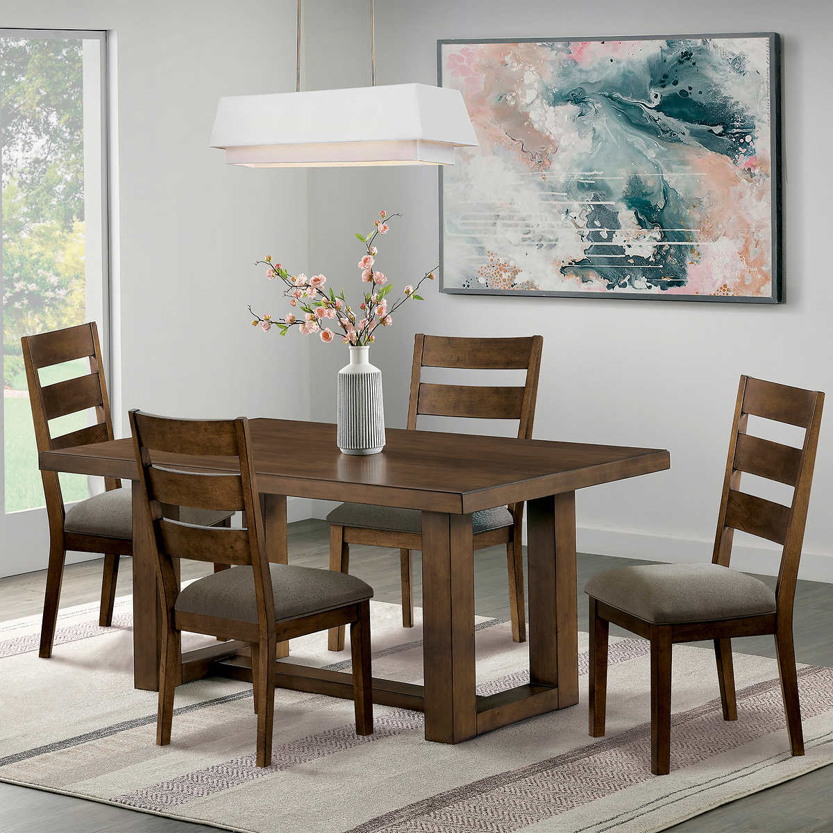 Baxter 5piece Dining Table Set 600. F/S from Costco.