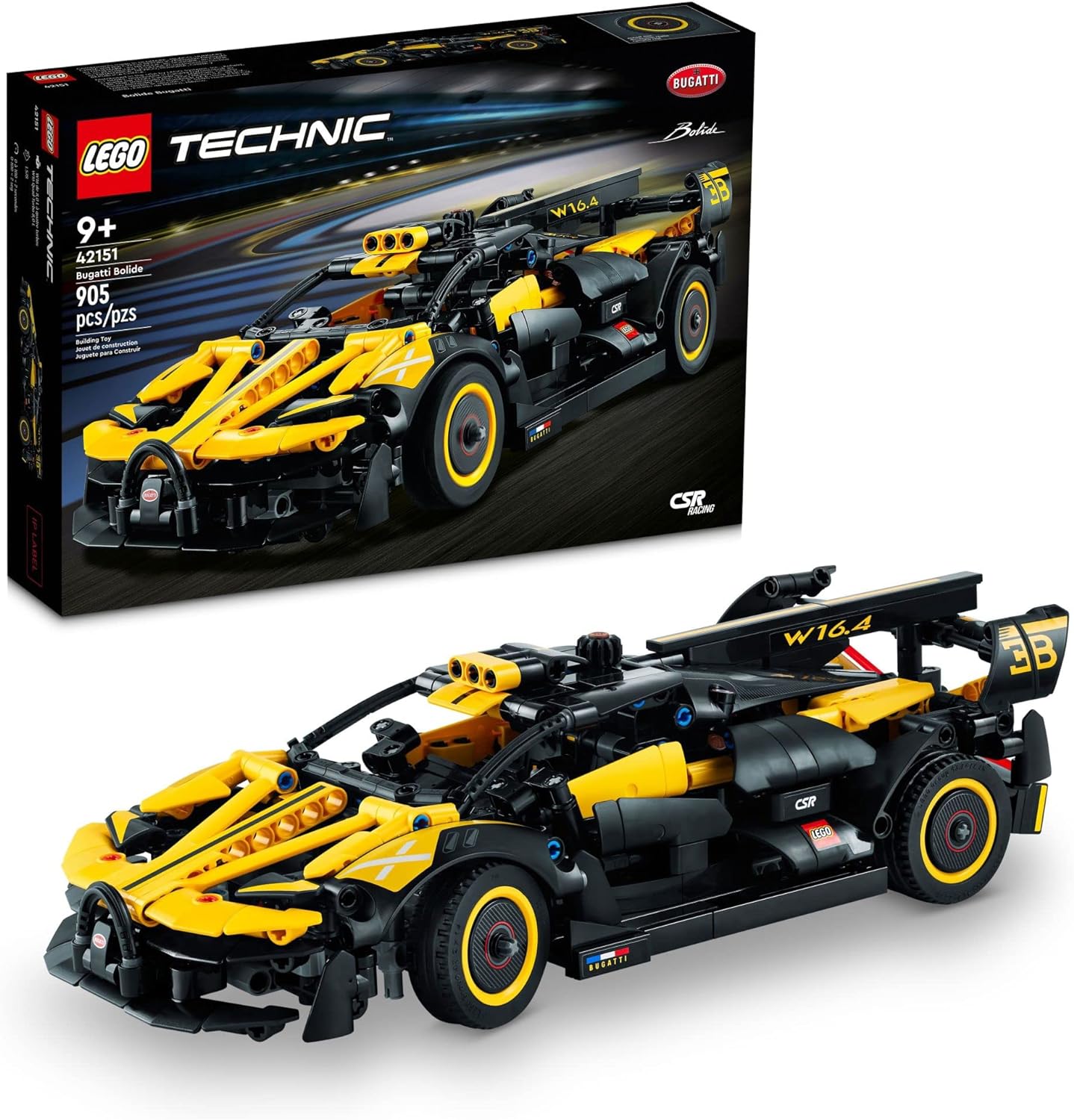 LEGO Technic Bugatti Bolide Racing Car Building Set - Model and Race Engineering Toy for Back to School, Collectible Sports Car Construction Kit for Boys, Girls, and Teen - $39.99