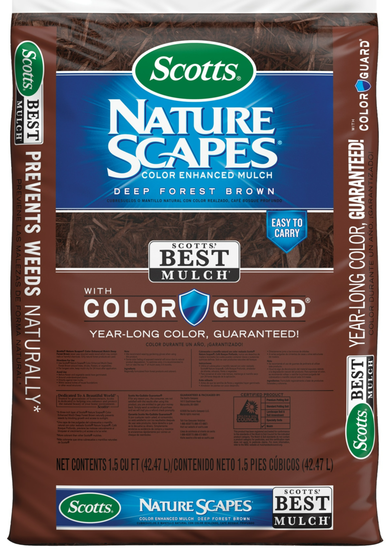 Scotts Color Enhanced 1.5-cu ft Deep Forest Brown Blend Mulch in the Bagged Mulch department at Lowes.com $2.50 YMMV