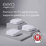 Amazon eero Pro 6 mesh Wi-Fi 6 router: 1-Pack $120, 3-Pack $240 + Free Shipping