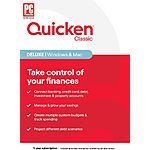 Quicken Classic Deluxe 1-Year Subscription (Windows/Mac Key Card) $32 + Free Shipping