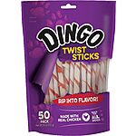50-Count Dingo Twist Sticks Rawhide Chews for Dogs $3.80 w/ Subscribe &amp; Save