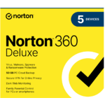 1-Year Norton 360 Deluxe 2024 (5 Devices; Digital Download) $16.99 &amp; More