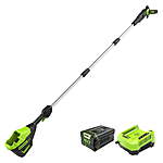 Greenworks 80V 10 inch Cordless Battery Polesaw w/ 2.0Ah Battery &amp; Rapid Charger $148