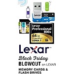 Lexar Memory Cards and Flash Drive Black Friday Blowout - TBA