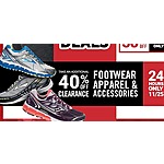 JackRabbit Black Friday: Select Footwear, Apparel and Accessories - Extra 40% Off