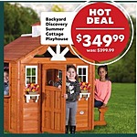Academy Sports + Outdoors Black Friday: Backyard Discovery Summer Cottage Playhouse for $349.99