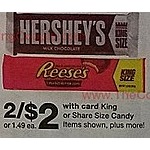 Walgreens Black Friday: (2) Hershey's, Reese's and More King  or Share Size Candy for $2.00