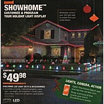 Home Depot Black Friday: Showhome LED Light Sets or Accessories: Icicles, Mini String Lights, Rope Lights and More - $49.98 &amp; Up