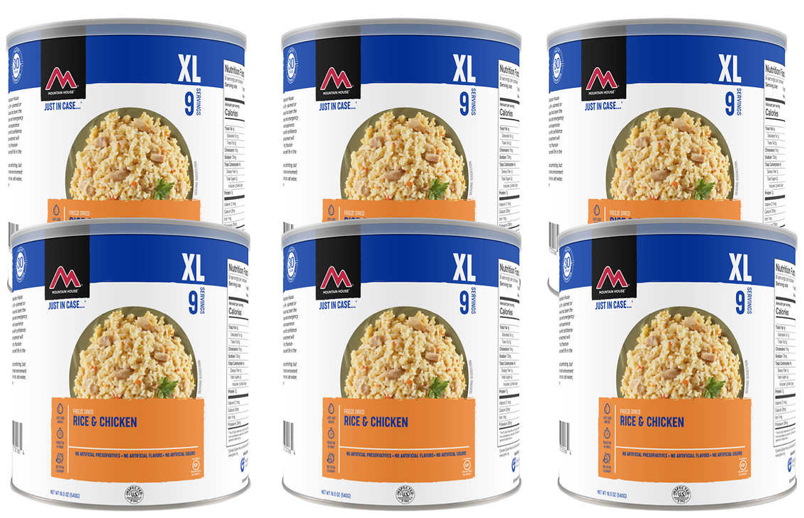 Mountain House Freeze Dried Rice & Chicken 6count 109.99 at Costco